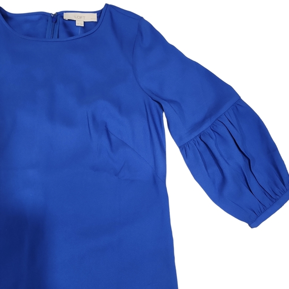 Ann Taylor Loft Royal Blue Dress. 8P - Picture 7 of 16